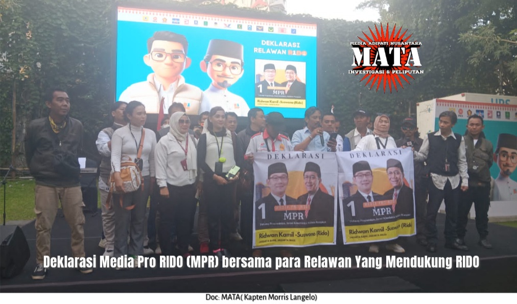 Deklarasi Media Pro RIDO (MPR) bersama para Relawan Yang Mendukung RIDO