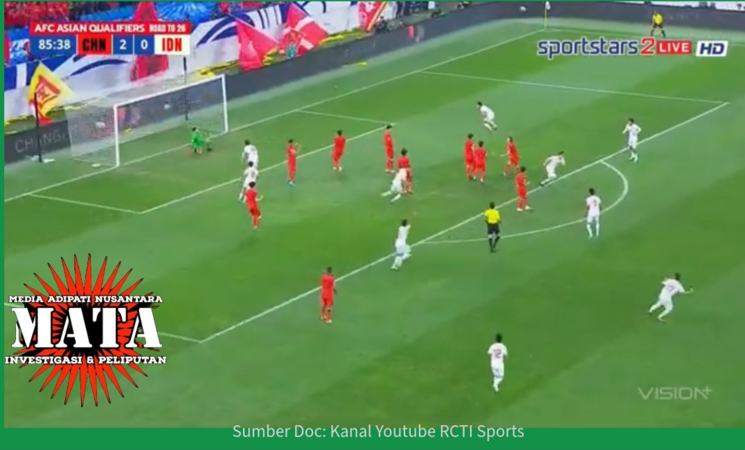 Hasil Pertandingan China Indonesia di Kualifikasi Piala Dunia 2026: China 2- Indonesia 1