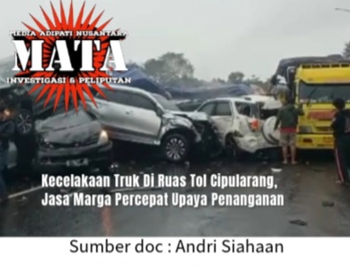 Kecelakaan Truk di Ruas Tol Cipularang, Jasa Marga Percepat Upaya Penanganan