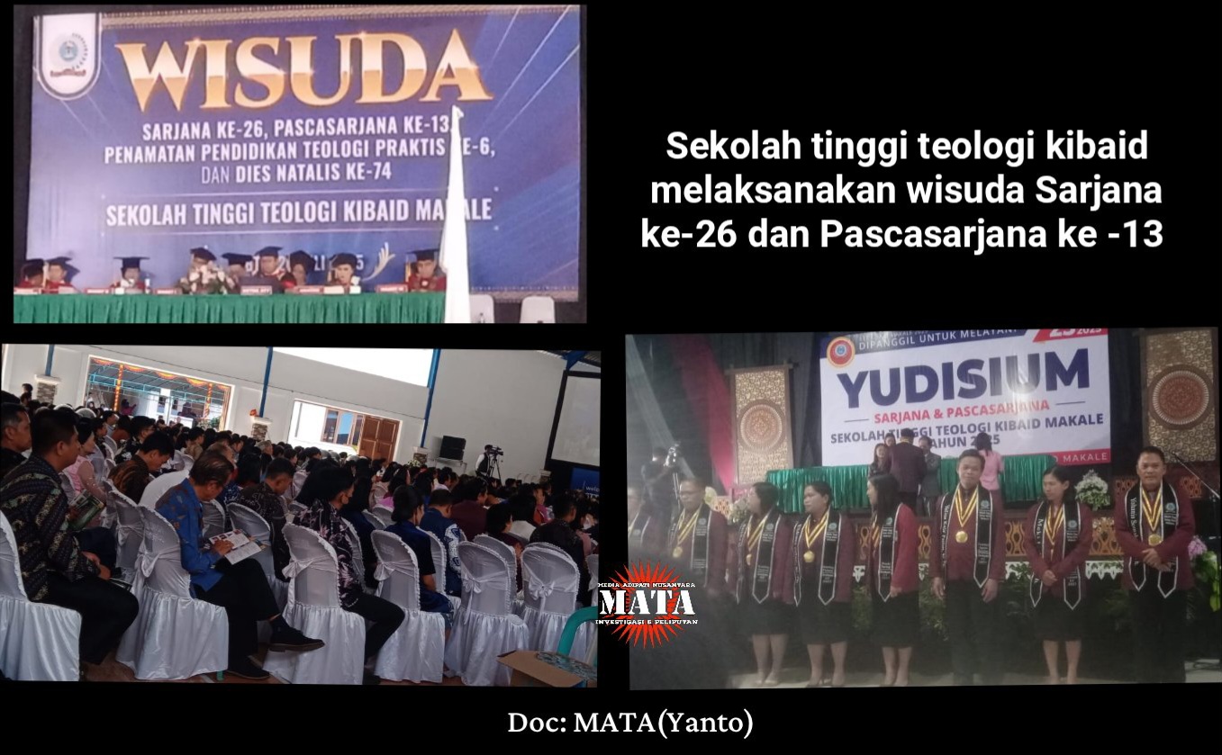 Sekolah tinggi teologi kibaid melaksanakan wisuda Sarjana ke-26 dan Pascasarjana ke -13