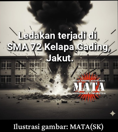 Ledakan terjadi di SMA 72 Kelapa Gading, Jakut.