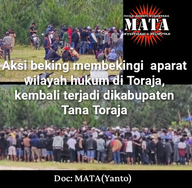 Aksi beking membekingi  aparat wilayah hukum di Toraja, kembali terjadi dikabupaten Tana Toraja